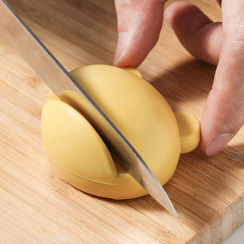 Mini Ferramenta de Cozinha, Amolador de Facas Doméstico, Pedra de Afiar Multifuncional para Facas, Amolador de Lâminas e Pedra de Afiar.